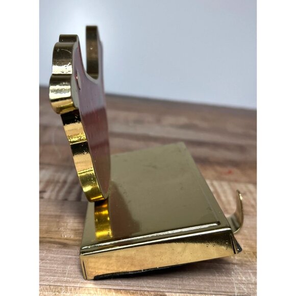 Gold & Red Cardinal Stocking Holder With Holly Motif - Picture 3 of 7